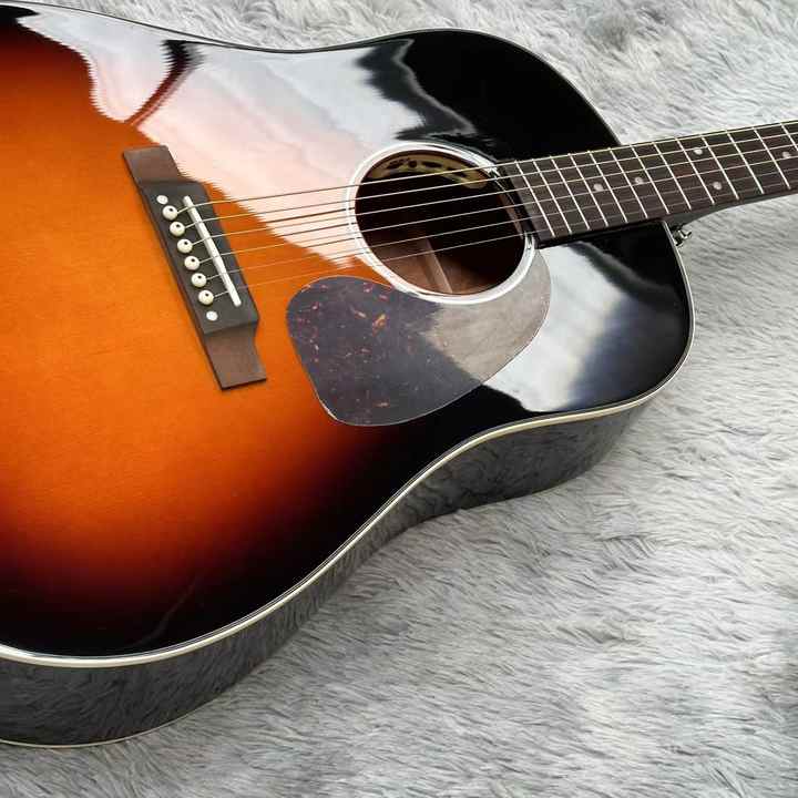 Gsn J-45 Sunburst Acoustic Guitar Spruce Body