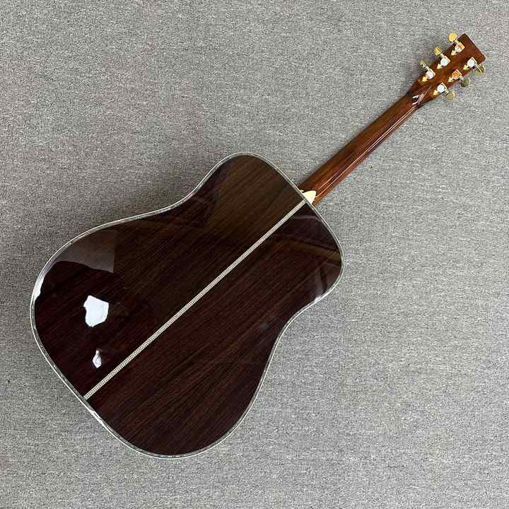 Acoustic Guitar Fingerboard Features EQ Technology Wood Color Acoustic Guitar D45