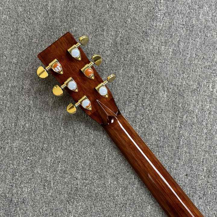 Acoustic Guitar Fingerboard Features EQ Technology Wood Color Acoustic Guitar D45